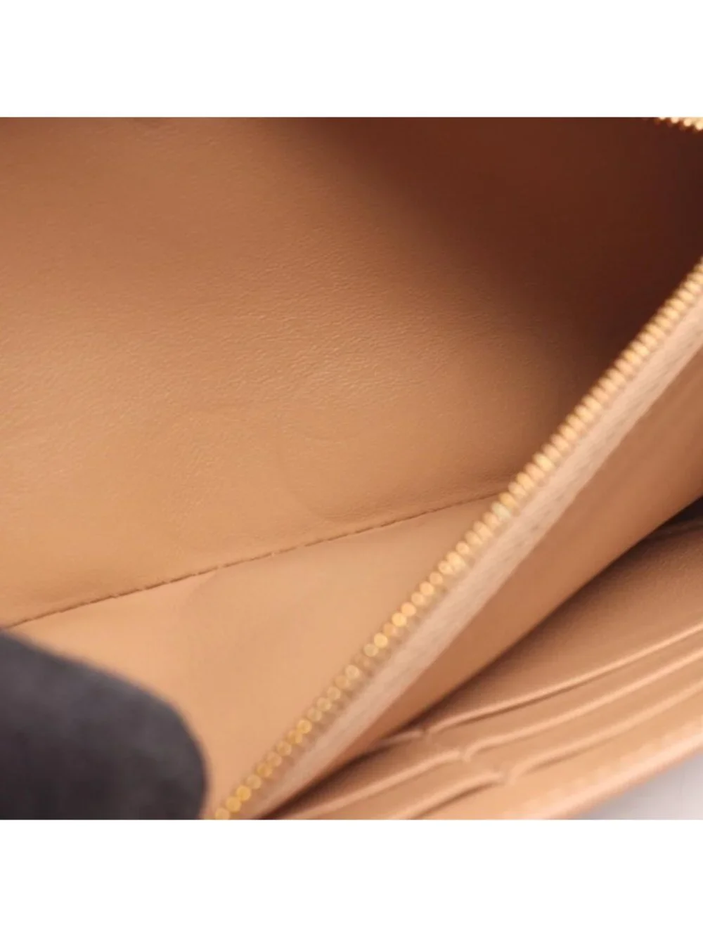 Balenciaga Bifold Wallet Envelope Slim Continental Beige Leather